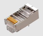 Shielded EZ pass-through RJ45 Cat. 6A FTP male connector 0022