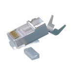 Shielded Cat. 7A/7 RJ45 Male Connector [Compatible with tool part number 13090]
