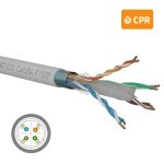 Cat. 6A F/UTP LSZH Dca s2, d2, a1 solid cable in 500 m reel, white color 0701D2