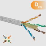 Cat. 6 U/UTP LSZH Dca, s2, d2, a1 solid cable in 305 m box, AWG 24, white color 0706D2