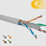 Cat. 6A U/UTP LSZH Cca s1a, d1, a1 solid cable in 500 m reel, white color 0850C