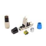 Cat. 7A/7 shielded RJ45 male plug, tool-less