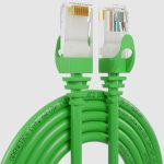 Cat. 6A/6 U/UTP LSZH patch cord 0.25 m, green color 67200V/0.25V