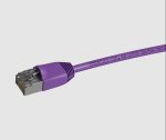 Cat. 6A/6 U/FTP LSZH patch cord 10 m, violet color 67310 - Image 2