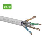 Cat. 6A U/FTP LSZH B2ca s1a, d1, a1 solid cable in 500 m reel, white color 852B