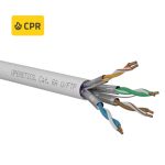 Cat. 6A U/FTP LSZH Cca s1a, d1, a1 solid cable in 500 m reel, white color 852C