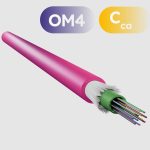 05153 12 fiber OM4 dielectric fiber optic cable [50/125 μm] Cca s1a, d0, a1, LSZH jacket
