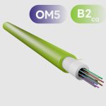 05233 12 fiber OM5 dielectric fiber optic cable, 7 mm outer diameter, LSZH jacket, B2ca s1a, d0, a1