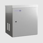 1266IPAG 19" Galvanized steel weatherproof cabinet, IP66, 12 U 681x610x500 mm