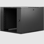 23231  19" wall-mount rack cabinet 9 U 445x540x600 – Glass, model UNIRACK