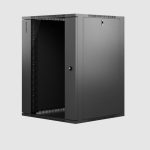 23237 19" wall-mount rack cabinet 15 U 710x540x450 – Glass, model UNIRACK