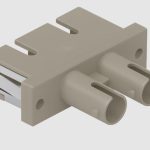 5050  SC/ST duplex OM2 adapter, with flanges