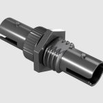 5055  ST/PC simplex OM2 adapter, with flanges