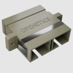 5060  SC/PC duplex OM2 adapter, with flanges