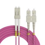 50695/15  OM4 LC-SC Duplex Patch Cord – 50/125 μm, 15 m
