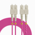 50696/3  OM4 SC-SC Duplex Patch Cord – 50/125 μm, 3 m