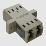 5087  LC/PC duplex OM2 adapter, with flanges