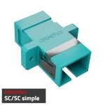 5089  SC/PC simplex OM3 adapter, with flanges