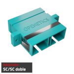 5090  SC/PC duplex OM3 adapter, with flanges