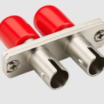 5101  ST/PC duplex OM2 adapter, with flanges