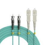 5156  OM3 ST-SC Duplex Patch Cord – 50/125 μm, 2 m